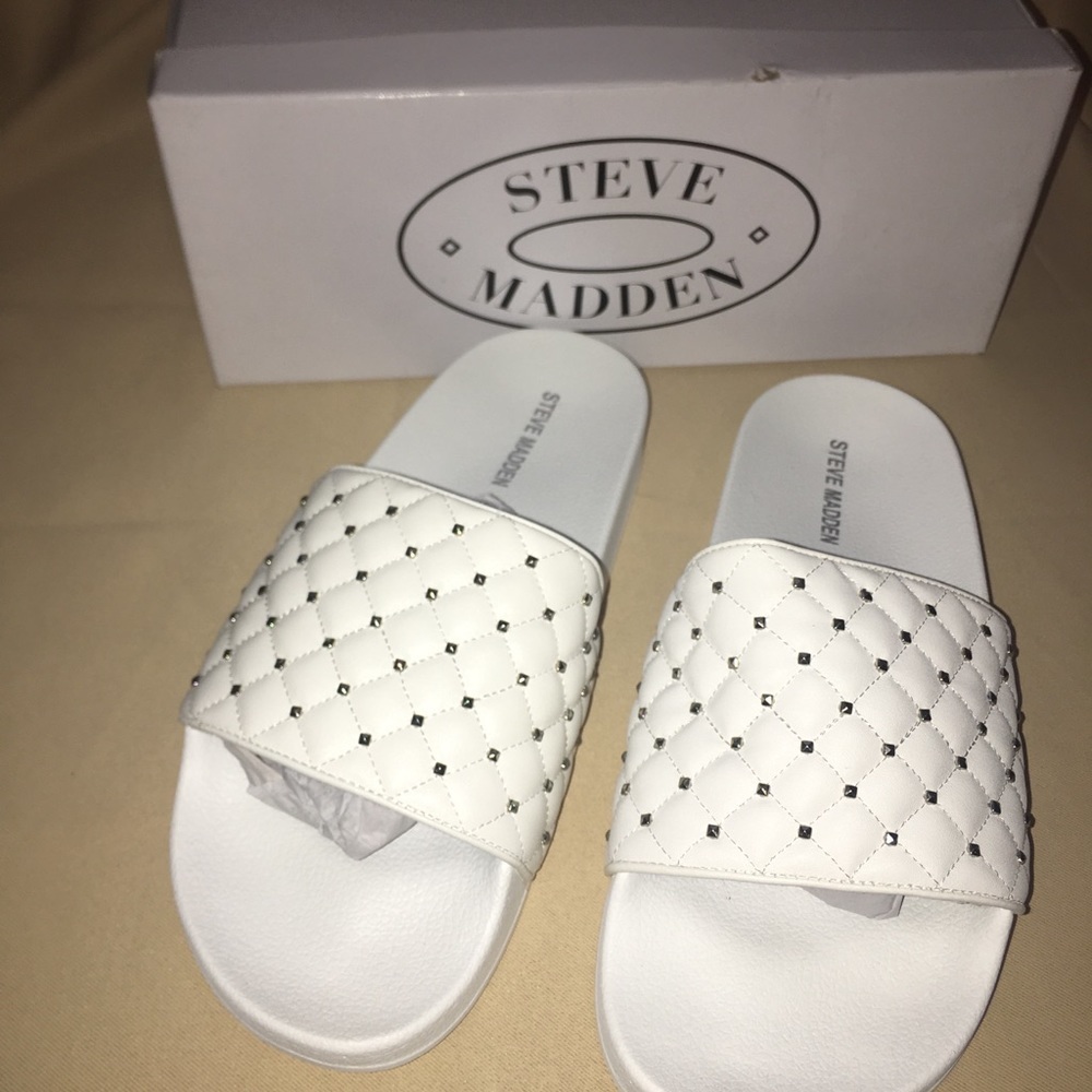 Steve Madden Slides Summer‎ White - Picture 4 of 6